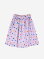 MULTICOLOR STARS ALL OVER WOVEN MIDI SKIRT