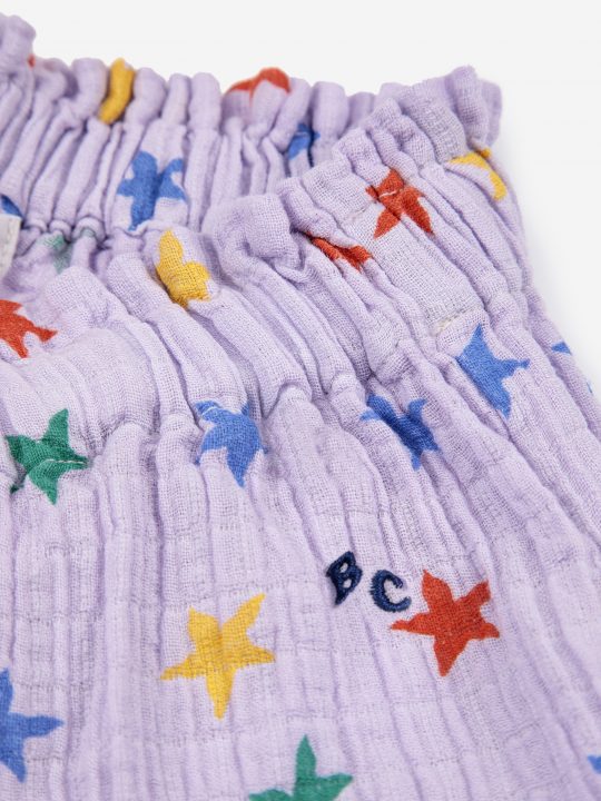 MULTICOLOR STARS ALL OVER WOVEN MIDI SKIRT