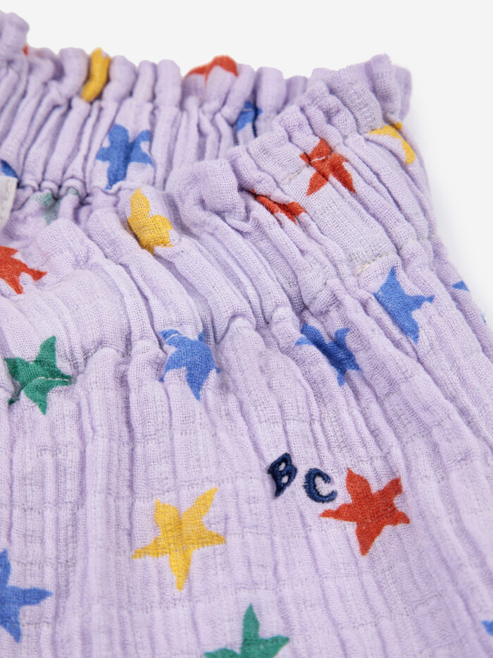 MULTICOLOR STARS ALL OVER WOVEN MIDI SKIRT - Image 3