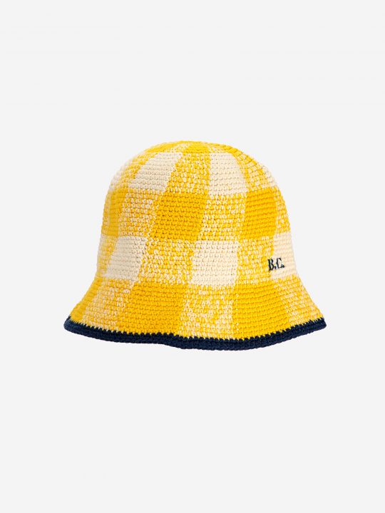 CHECKERED CROCHET HAT