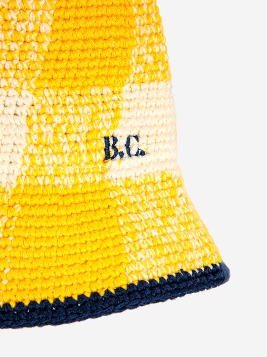CHECKERED CROCHET HAT