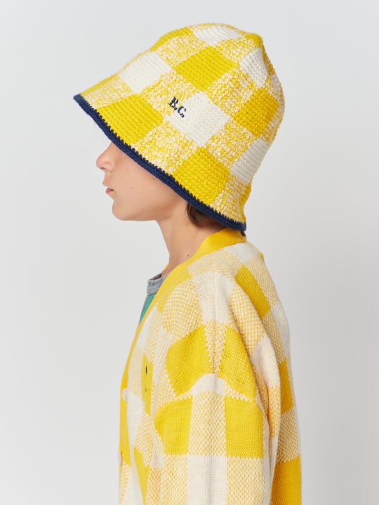 CHECKERED CROCHET HAT
