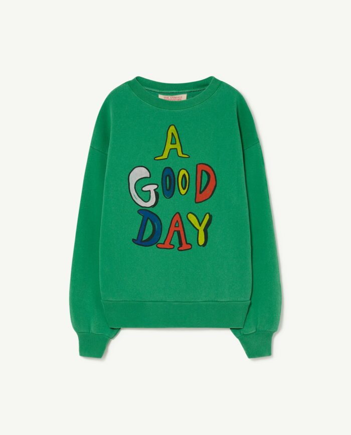 GOOD DAY GREEN BEAR SWEATSHIRT - Image 1