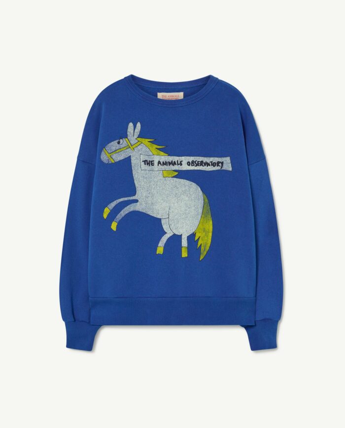 HORSE DEEP BLUE BEAR OVERSIZE SWEATSHIRT - Image 1