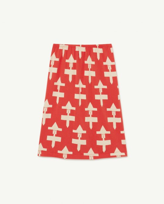 GEOMETRICAL RED LADYBUG SKIRT