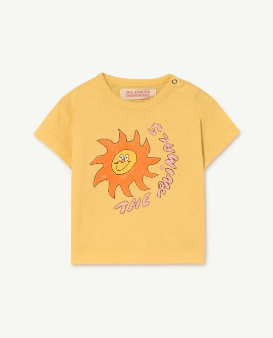 SUN YELLOW ROOSTER BABY T-SHIRT