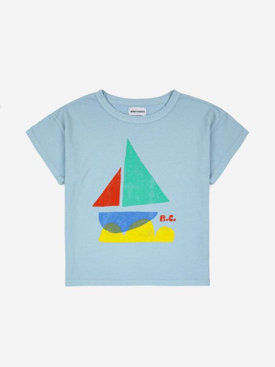 MULTICOLOR SAIL BOAT T-SHIRT
