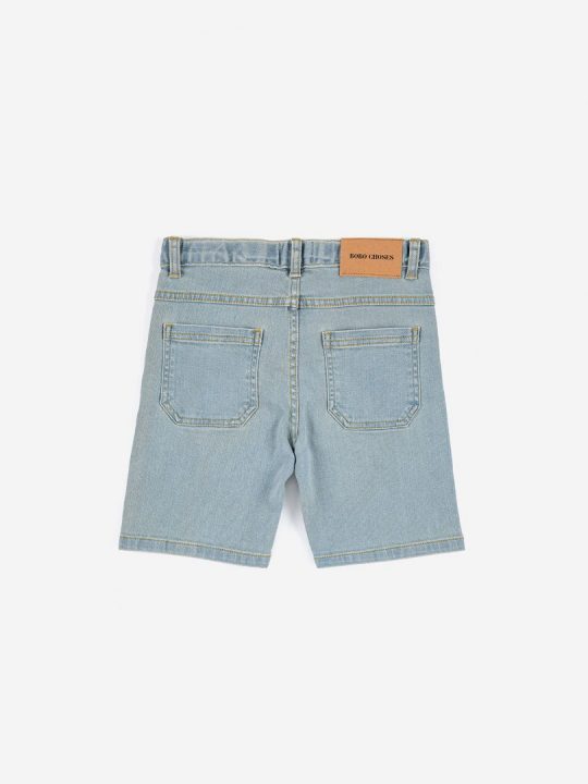BOBO CHOSES COLOR BLOCK DENIM BERMUDA SHORTS