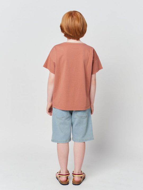 BOBO CHOSES COLOR BLOCK DENIM BERMUDA SHORTS