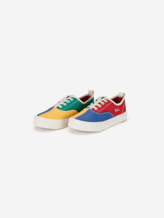 COLOR BLOCK LACES TRAINERS