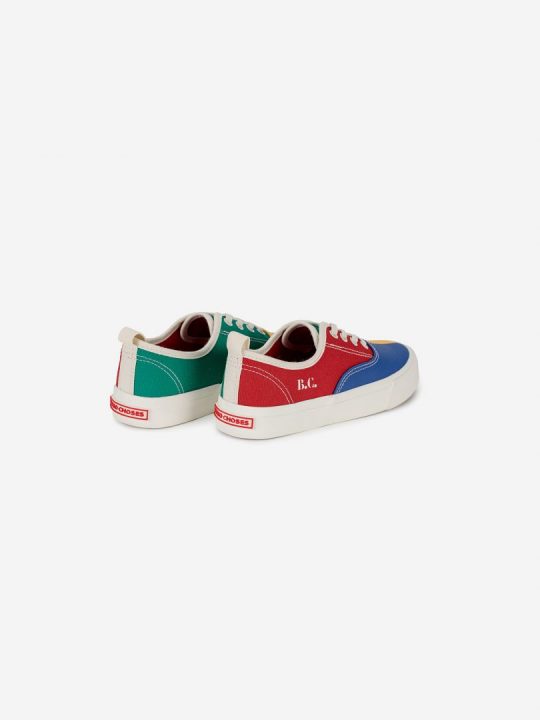 COLOR BLOCK LACES TRAINERS