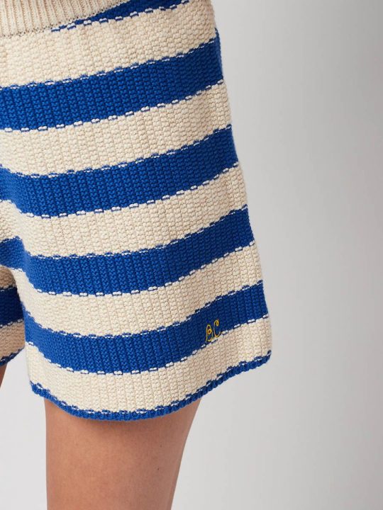 STRIPES KNITTED SHORT