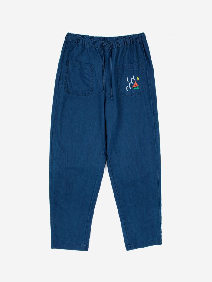 INDIGO LOOSE TROUSERS - Image 1