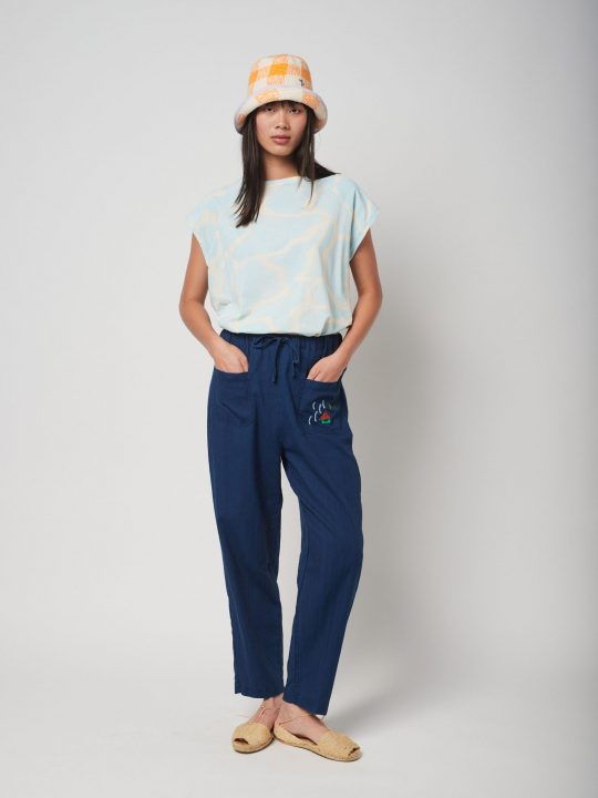 INDIGO LOOSE TROUSERS