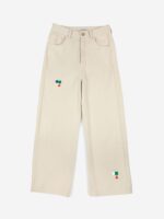 EMBROIDERED HIGH WAIST JEANS