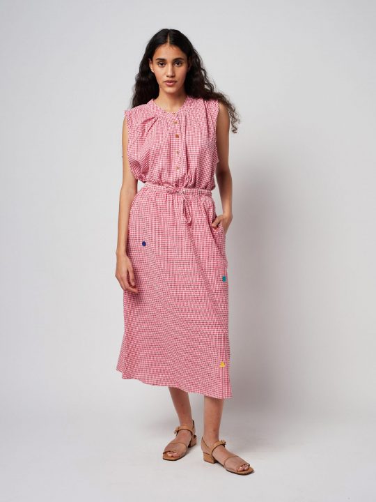 VICHY FLARED SKIRT