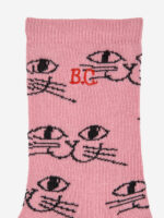 SMILING CAT ALL OVER LONG SOCK - Image 2