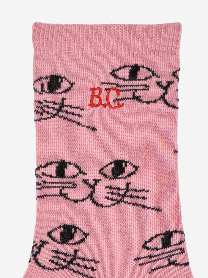 SMILING CAT ALL OVER LONG SOCK - Image 2