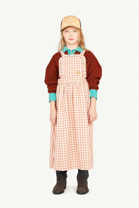 COW OVERALL DRESS SOFT BROWN