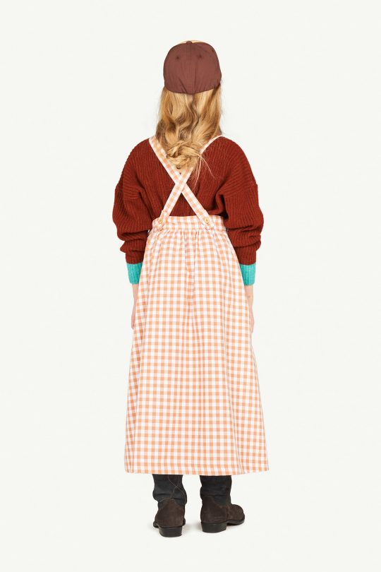 COW OVERALL DRESS SOFT BROWN