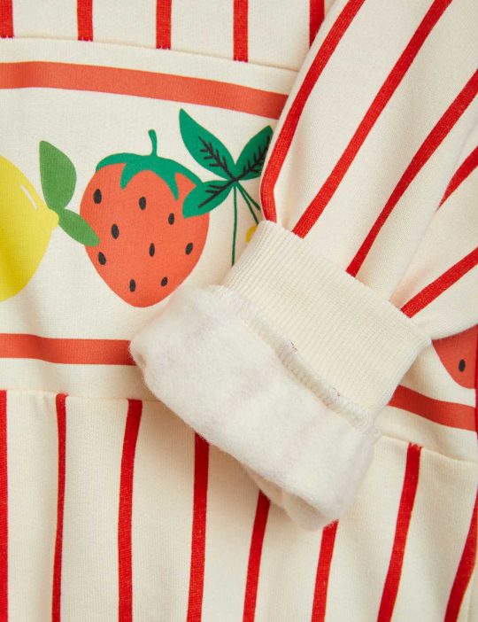 FRUITS BORDER STRIPE SWEATSHIRT