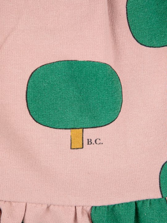 GREEN TREE ALL OVER RUFFLE SKIRT