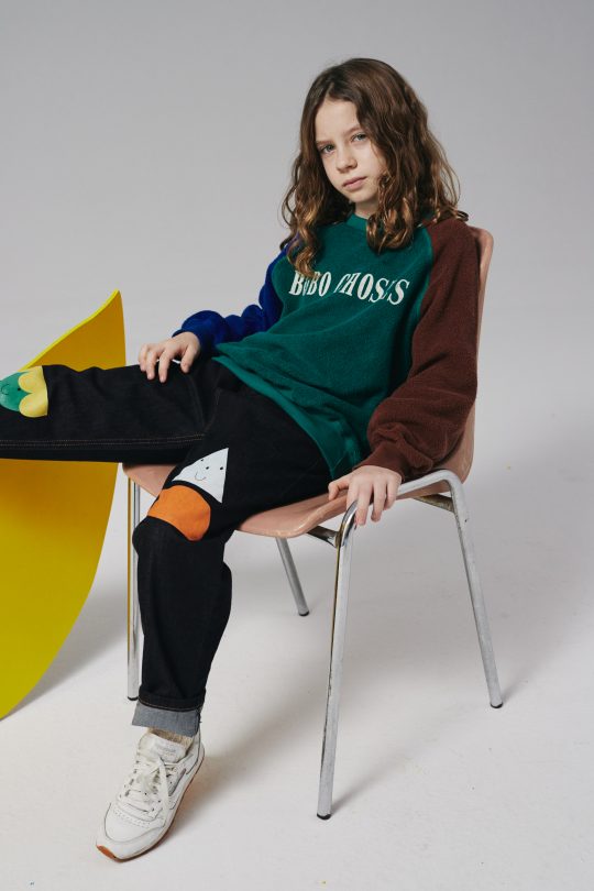 BOBO CHOSES COLOR BLOCK SWEATSHIRT