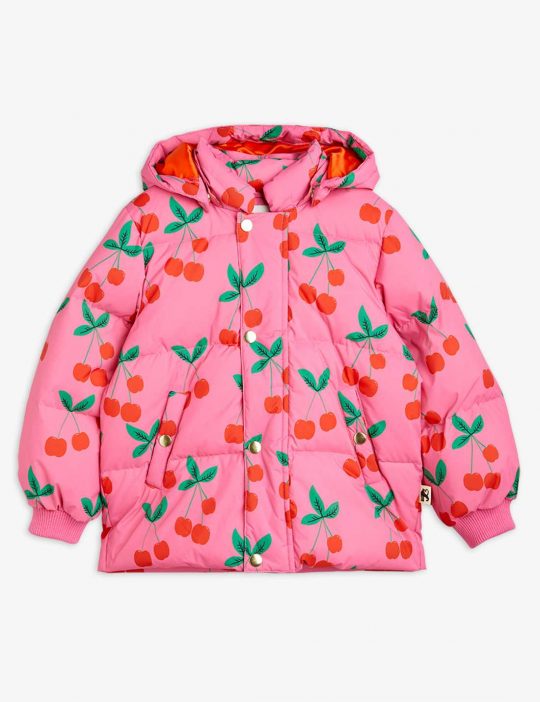 CHERRIES AOP PUFFER JACKET