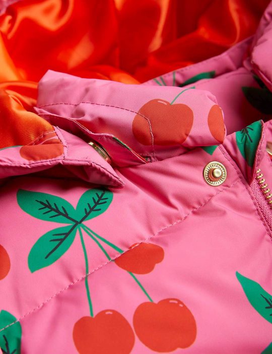 CHERRIES AOP PUFFER JACKET