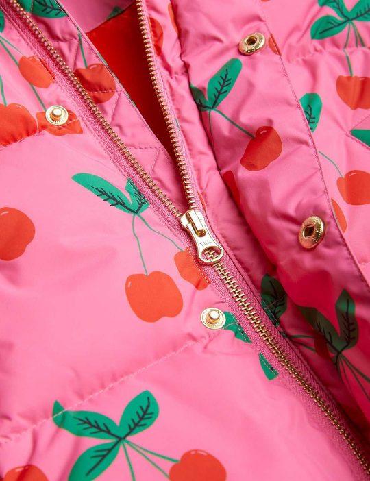 CHERRIES AOP PUFFER JACKET