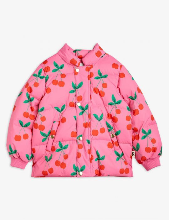 CHERRIES AOP PUFFER JACKET