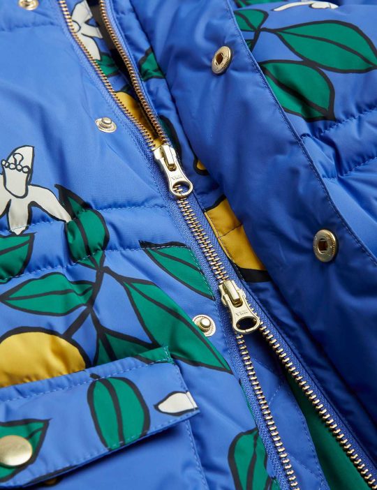 LEMONS AOP HEAVY PUFFER JACKET