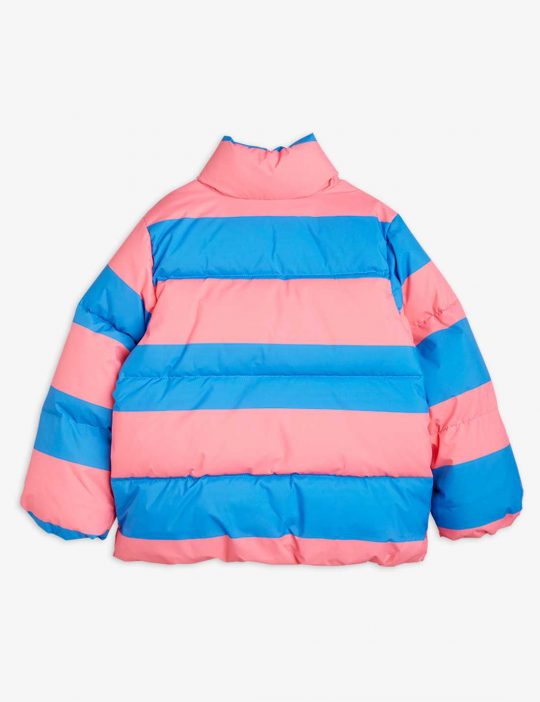 STRIPE AOP PUFFER JACKET