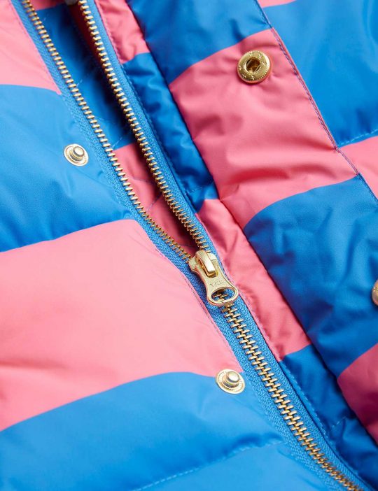 STRIPE AOP PUFFER JACKET