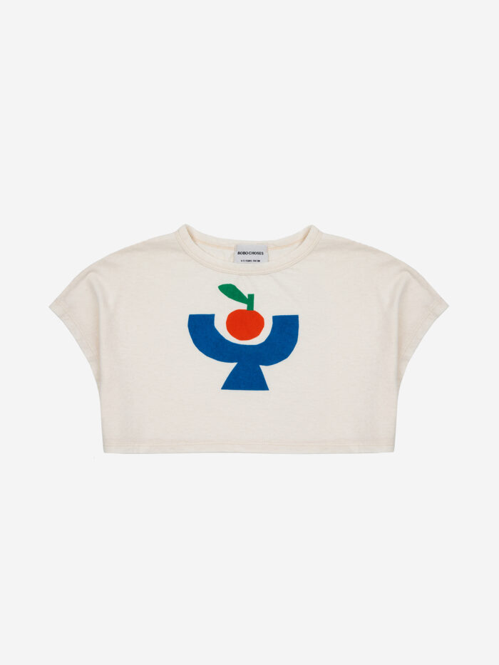 TOMATO PLATE CROPPED T-SHIRT - Image 1