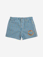 BOBO CHOSES CIRCLE STRIPES WOVEN SHORTS