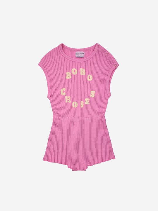 BOBO CHOSES CIRCLE PLAYSUIT PINK