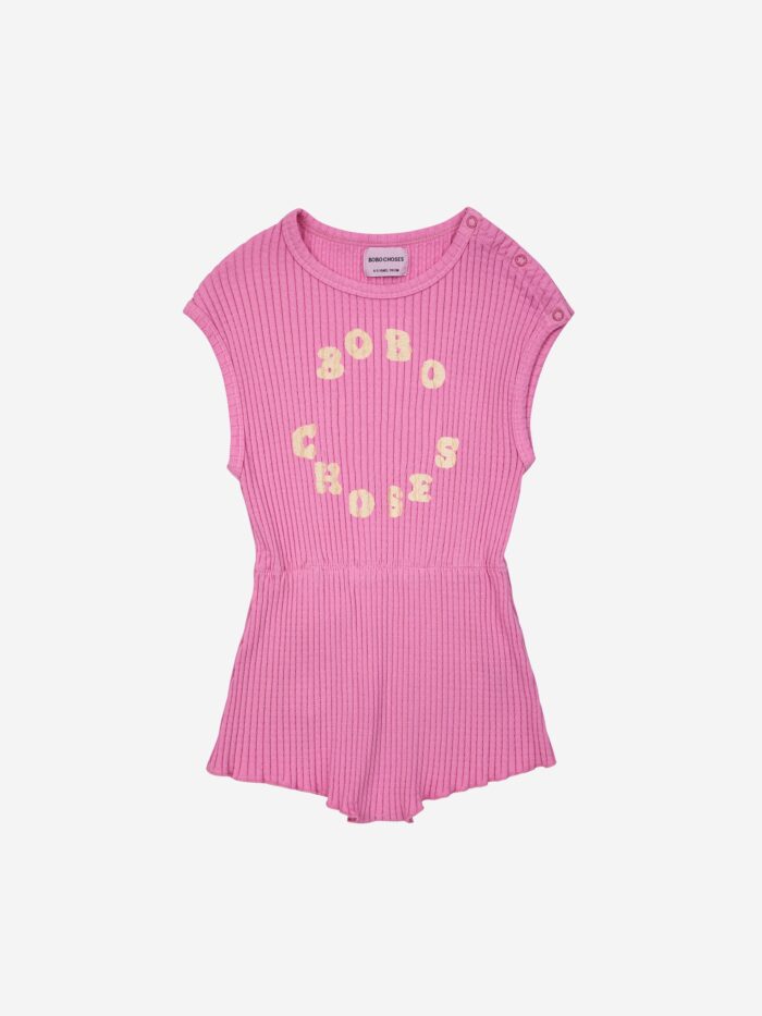 BOBO CHOSES CIRCLE PLAYSUIT PINK - Image 1