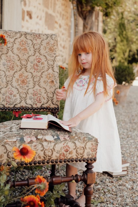 DRESS ARIA WHITE DOUBLE GAUZE