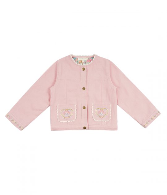 JACKET ASTRIDA PINK COTTON TWILL