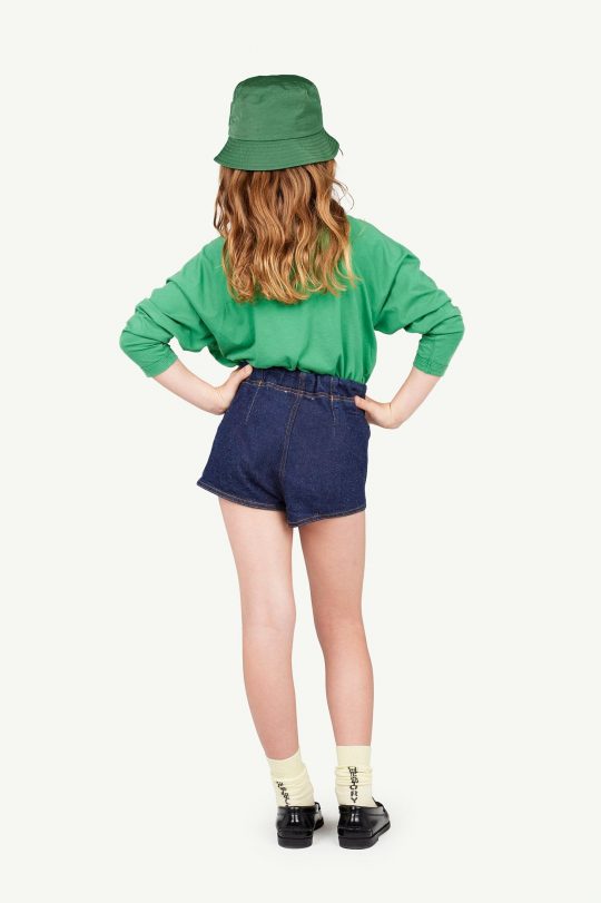 INDIGO CLAM SHORTS