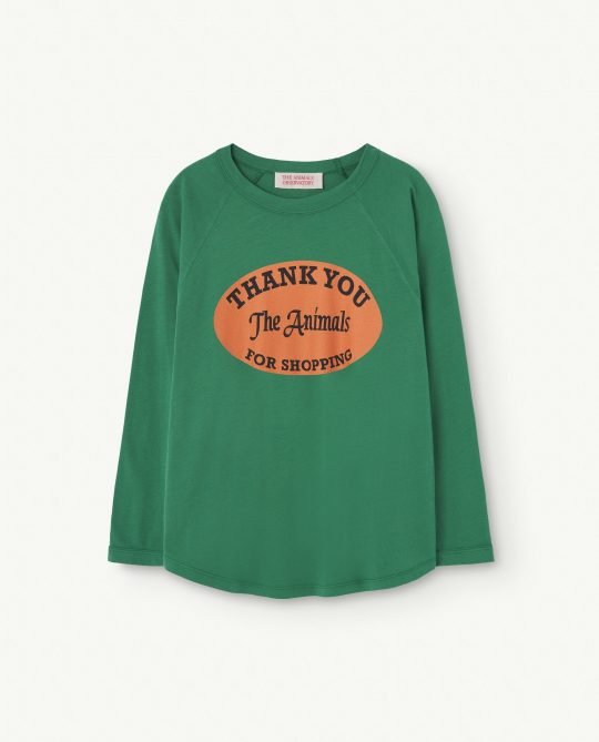 GREEN ANTEATER LONG SLEEVE T-SHIRT