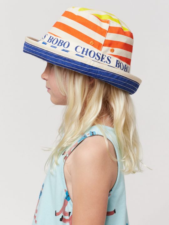 MULTICOLOR STRIPES REVERSIBLE HAT