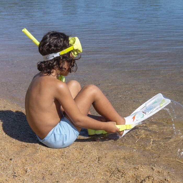 KIDS SNORKEL SET MEDIUM (EU 35-38) THE SEA KIDS YELLOW - Image 3
