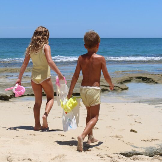 KIDS SNORKEL SET MEDIUM (EU 35-38) SUMMER SHERBET PINK