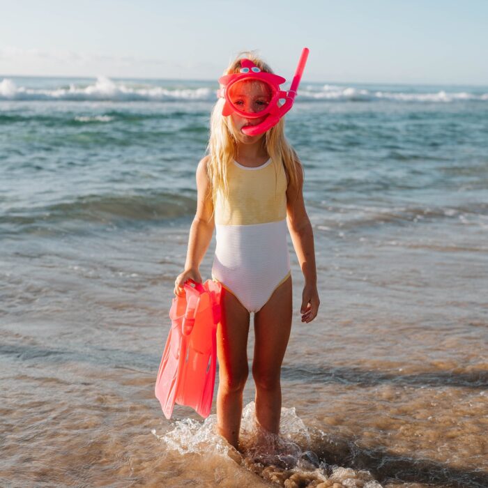 KIDS SNORKEL SET SMALL (EU 31-34) MELODY THE MERMAID PINK