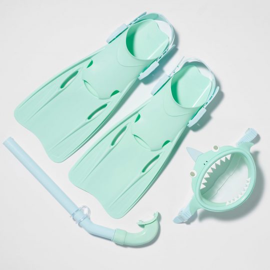 KIDS SNORKEL SET SMALL (EU 31-34) SALTY THE SHARK MULTI