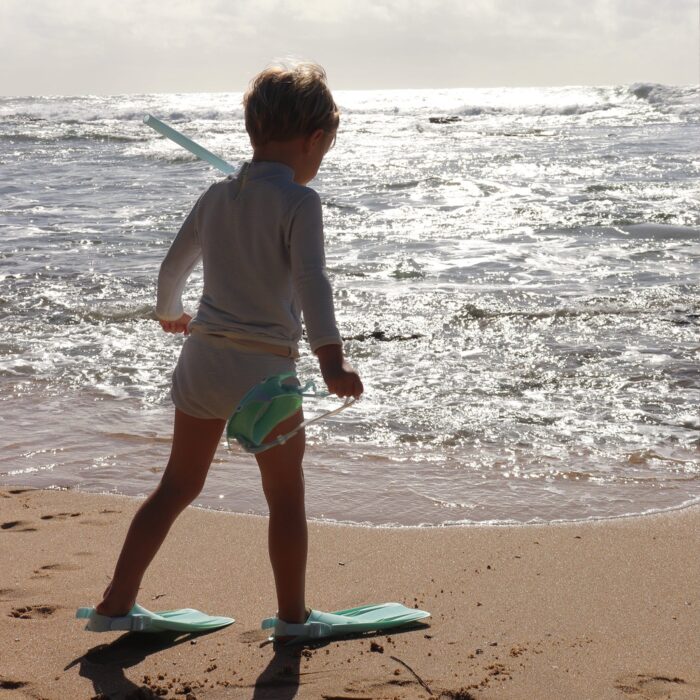 KIDS SNORKEL SET SMALL (EU 31-34) SALTY THE SHARK MULTI - Image 6