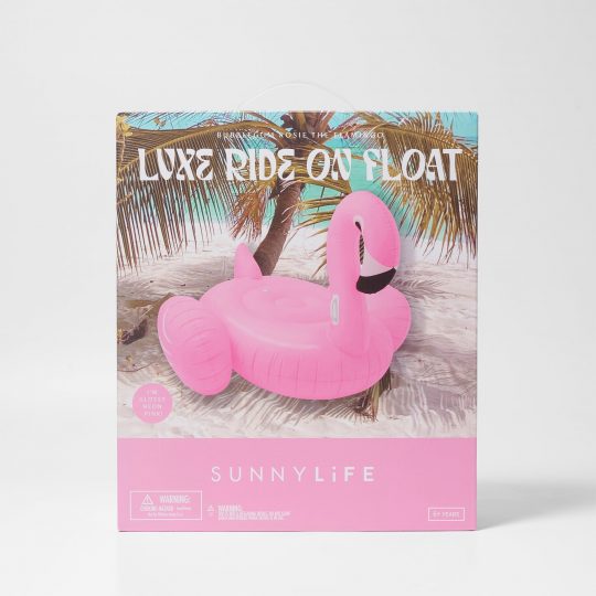 LUXE RIDE-ON FLOAT ROSIE THE FLAMINGO BUBBLEGUM PINK