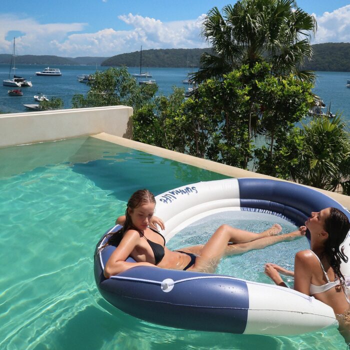 LUXE TWIN HAMMOCK FLOAT LE WEEKEND NAVY - Image 1